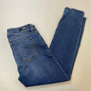 Women's KUT from the Kloth Blue Connie Skinny Crop Jeans Size 6